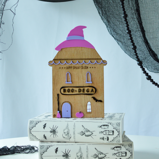 Spooky Haunted House – Halloween Wooden Décor