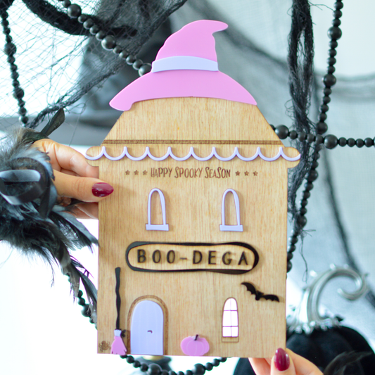 Spooky Haunted House – Halloween Wooden Décor