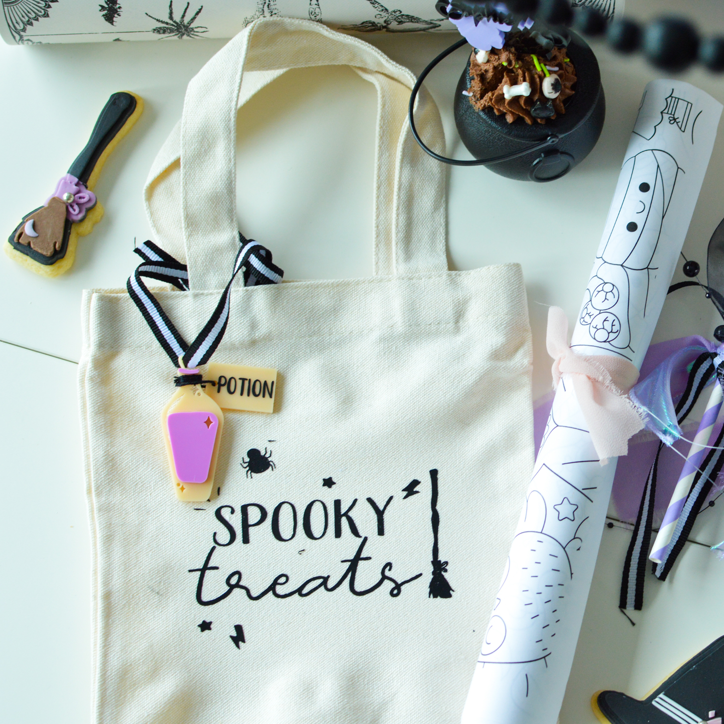 Mini Halloween Tote Bag – Trick or Treat Edition