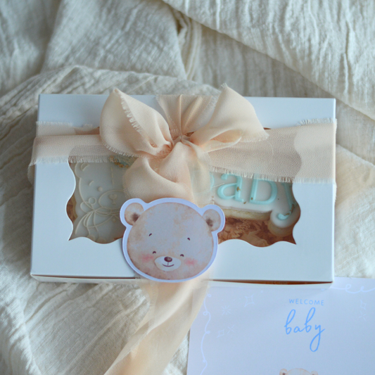 Baby Boy Koekjes | Zoet Cadeausetje op Maat 💙