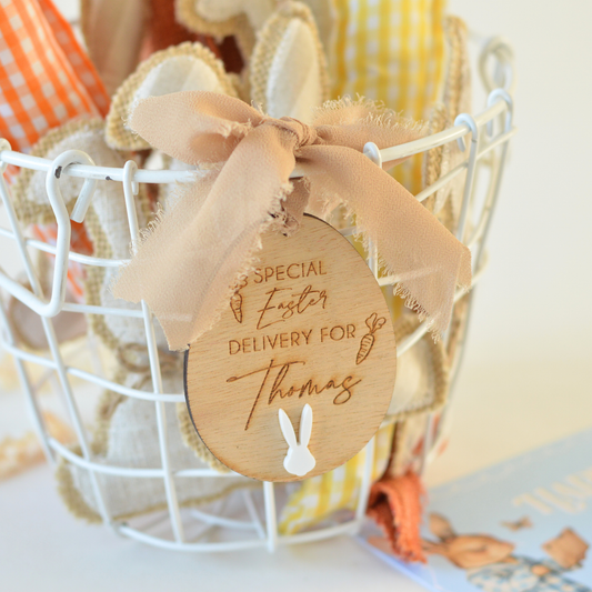 Gepersonaliseerde Paasei Naamtag | Hout & Acryl